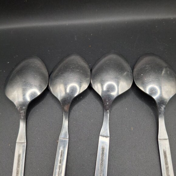 Oneida Lisbon Distinction Stainless Steel Table/Place/Soup Spoons Set Of 4 - Picture 6 of 6